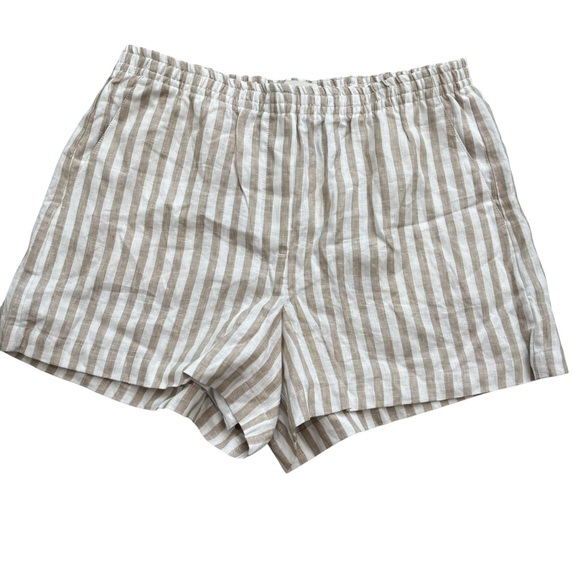 Banana Republic Stripe Pull On‎ Linen Shorts with Pockets - Picture 1 of 4